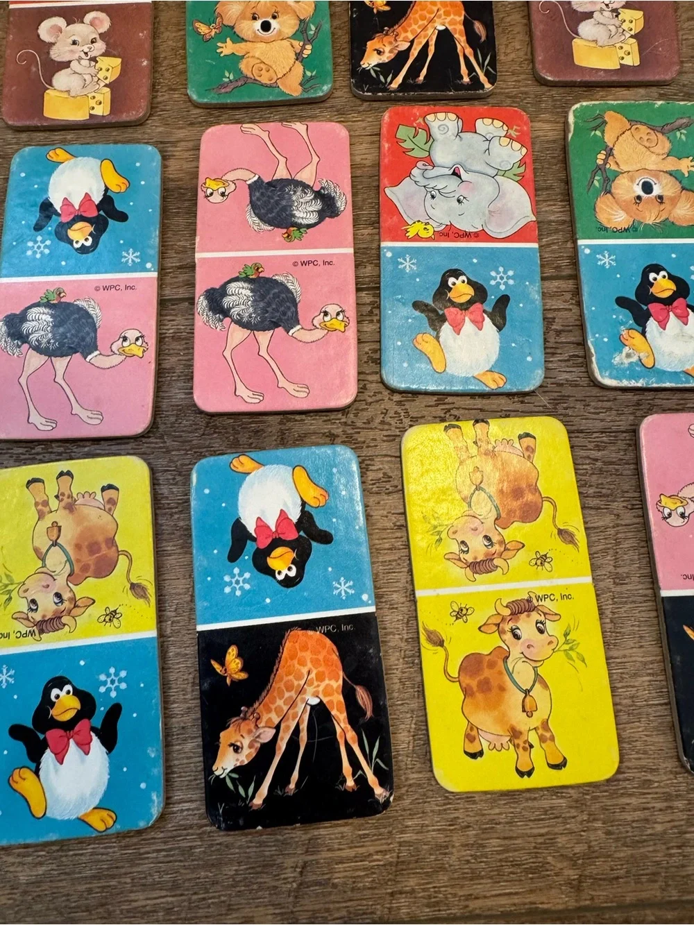 1991 Golden Animal Dominoes Complete Matching Cards Nice Condition Set Of 2